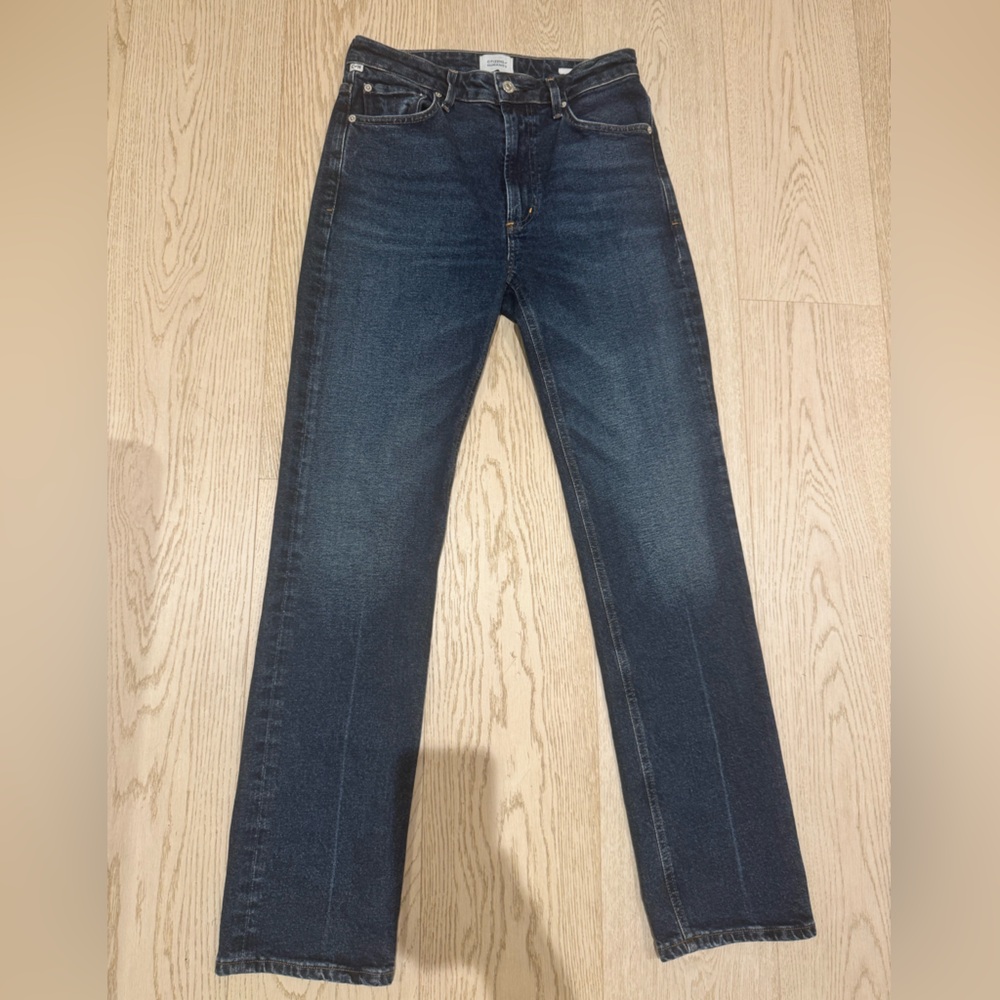 Citizens Of Humanity Dark Blue Straight Leg Jeans